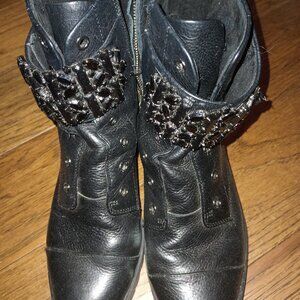 Karl Lagerfeld women's leather boots